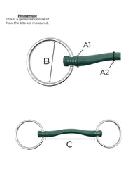 Fager Andrea Hard Rubber bit Watertrens Watertrens - Maddelin Equestrian Fager
