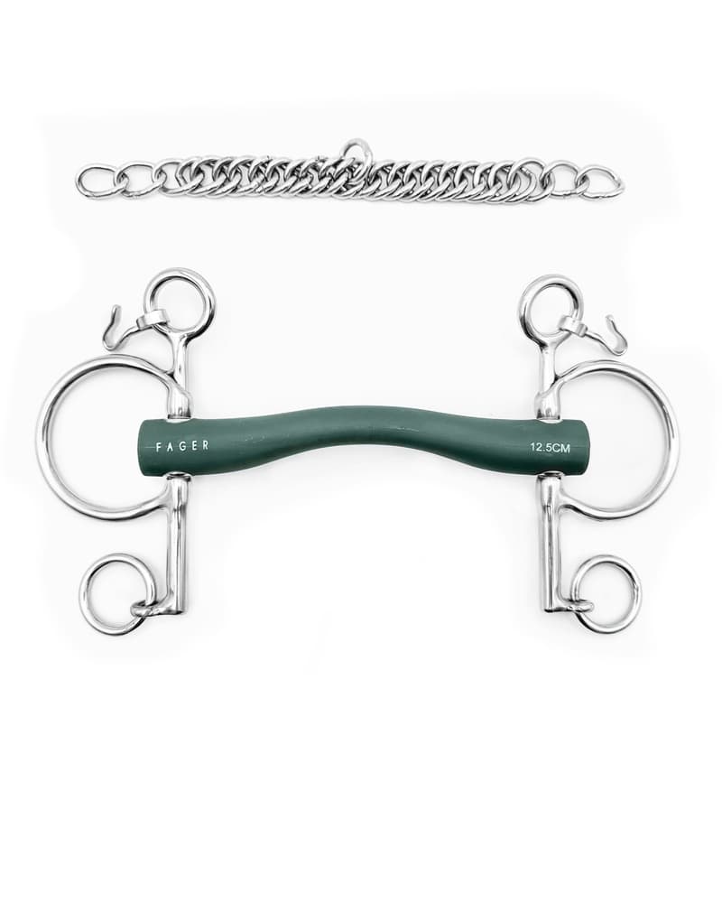 Fager Andrea Soft Rubber bit Baby pelham Pelham - Maddelin Equestrian Fager