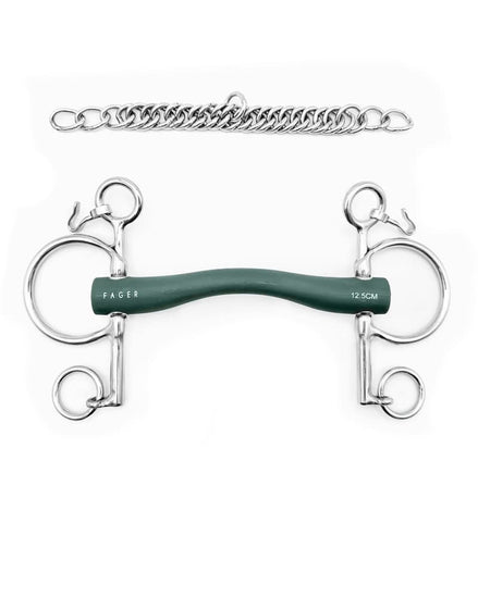 Fager Andrea Soft Rubber bit Baby pelham Pelham - Maddelin Equestrian Fager