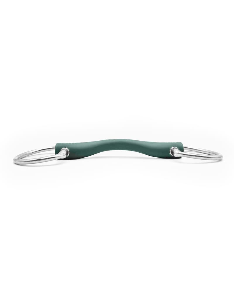 Fager Andrea Soft Rubber bit Fixed rings Bus, D, Eggbutt,... - Maddelin Equestrian Fager