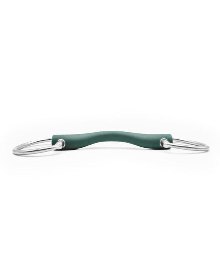 Fager Andrea Soft Rubber bit Fixed rings Bus, D, Eggbutt,... - Maddelin Equestrian Fager