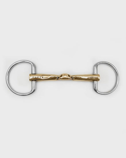 Fager Axel Sweet Gold Fixed Rings 16mm Bus, D, Eggbutt,... - Maddelin Equestrian Fager