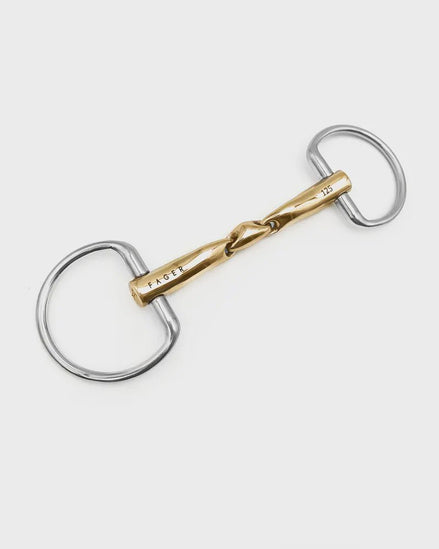 Fager Axel Sweet Gold Fixed Rings 16mm Bus, D, Eggbutt,... - Maddelin Equestrian Fager