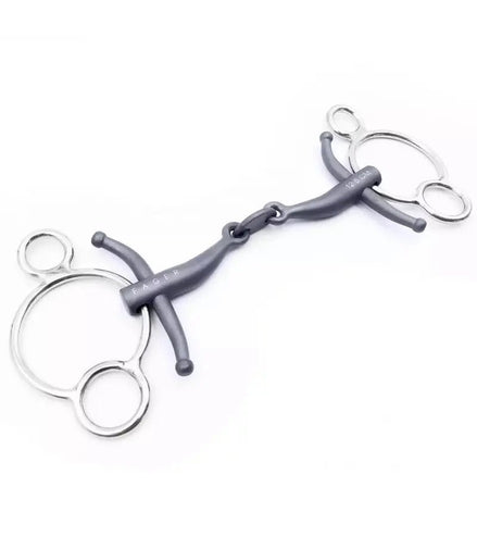 Fager Carl Titanium Universal Bit 3ring, Beval, Kimblewick, RNF, Butterfly,... - Maddelin Equestrian Fager
