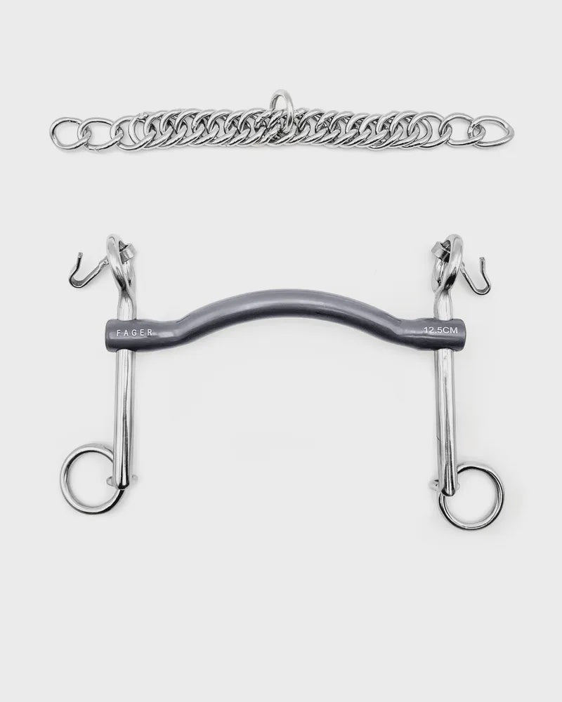 Fager Charlotte Titanium Stang 7 cm - 14mm Dressuurstang - Maddelin Equestrian Fager