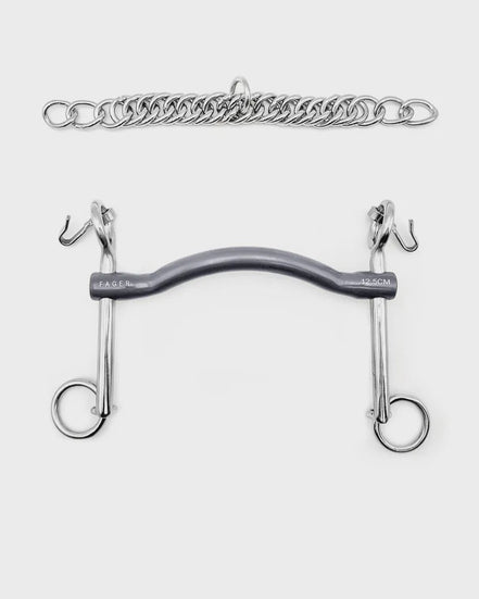 Fager Charlotte Titanium Stang 7 cm - 14mm Dressuurstang - Maddelin Equestrian Fager