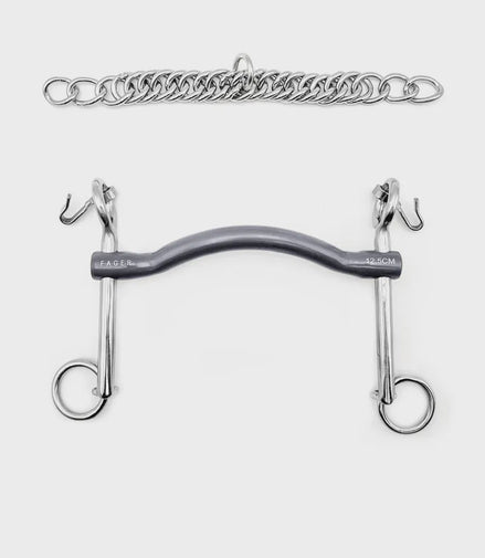 Fager Charlotte Titanium Stang 7 cm - 14mm Dressuurstang - Maddelin Equestrian Fager