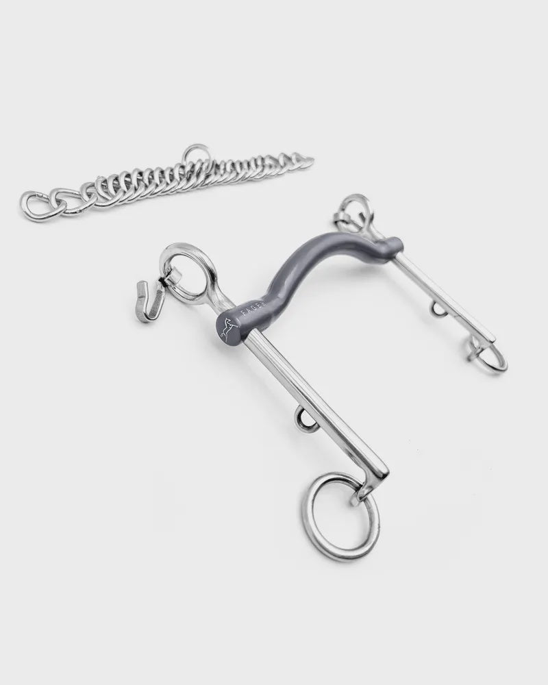 Fager Charlotte Titanium Stang 7 cm - 14mm Dressuurstang - Maddelin Equestrian Fager