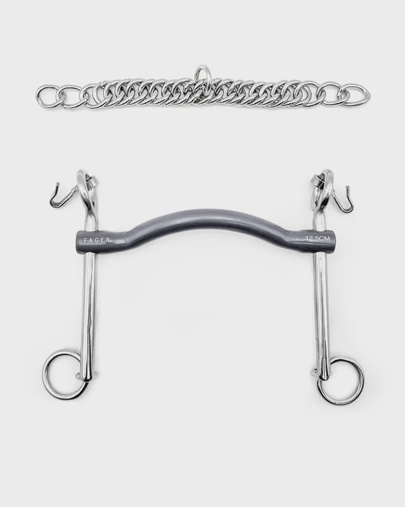 Fager Charlotte Titanium Stang 7 cm - 14mm Dressuurstang - Maddelin Equestrian Fager