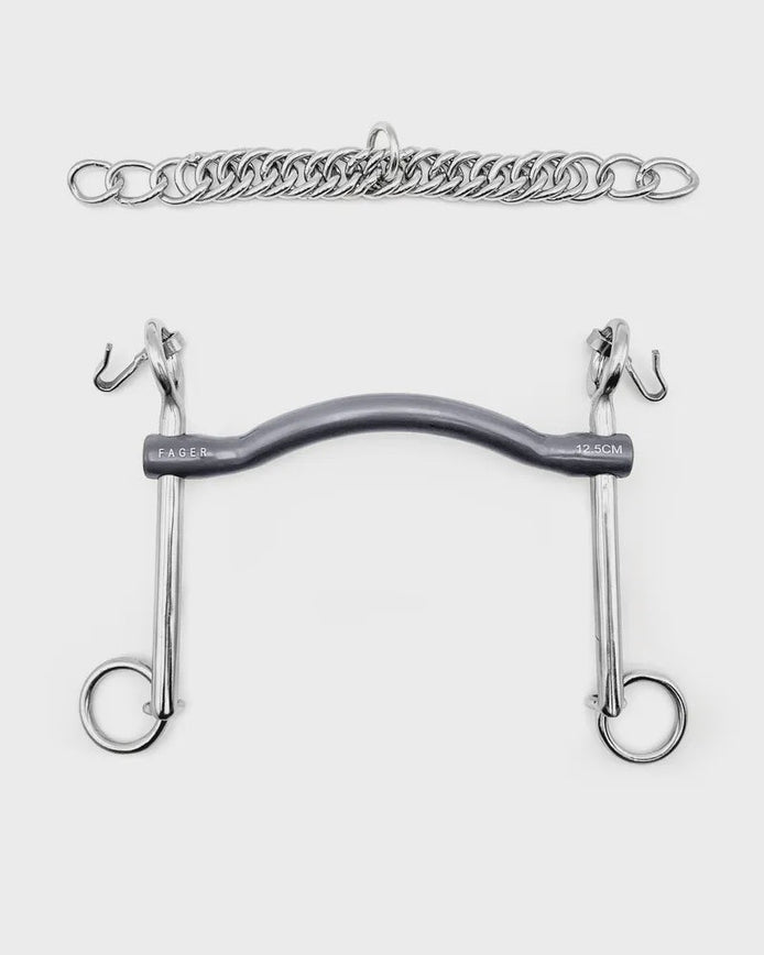 Fager Charlotte Titanium Stang 7 cm - 14mm Dressuurstang - Maddelin Equestrian Fager