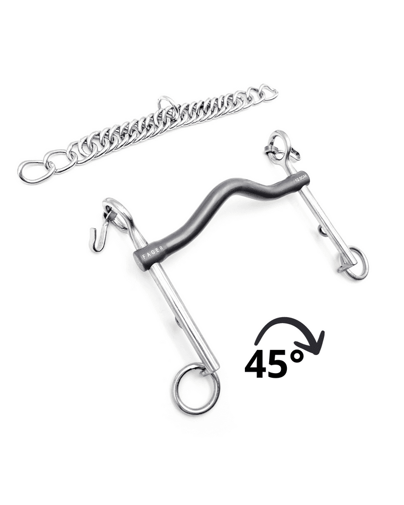 Fager Felicia Titanium Stang - 7cm Dressuurstang - Maddelin Equestrian Fager