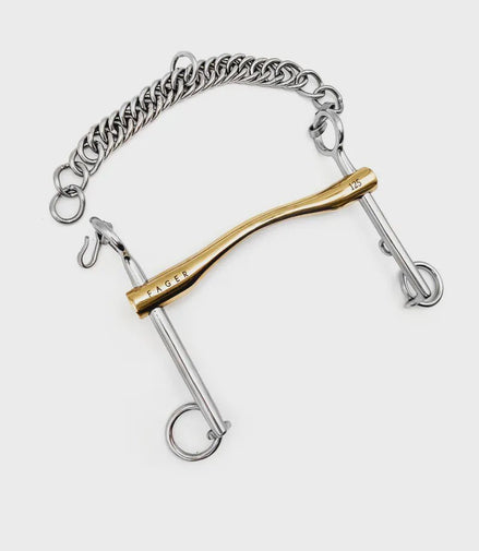 Fager Lincoln Sweet Gold Stang 16mm - 7cm Dressuurstang - Maddelin Equestrian Fager