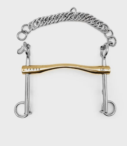 Fager Lincoln Sweet Gold Stang 16mm - 7cm Dressuurstang - Maddelin Equestrian Fager