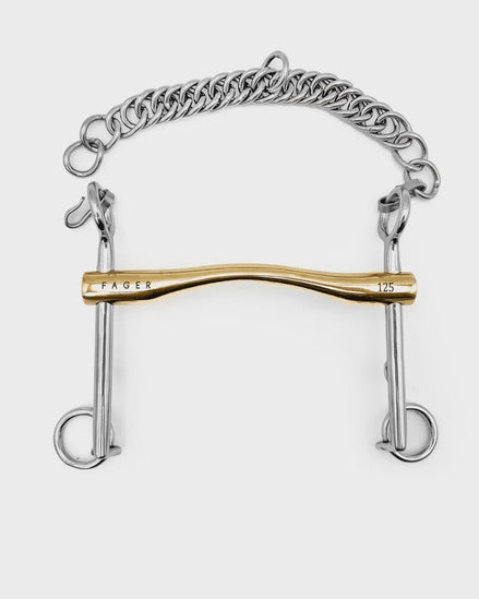 Fager Lincoln Sweet Gold Stang 16mm - 7cm Dressuurstang - Maddelin Equestrian Fager