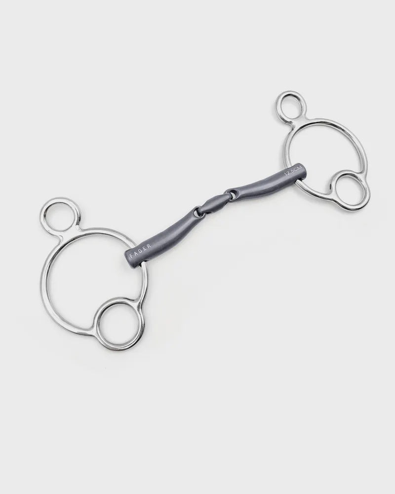 Fager Maria Titanium 2,5 rings - 14mm 3ring, Beval, Kimblewick, RNF, Butterfly,... - Maddelin Equestrian Fager