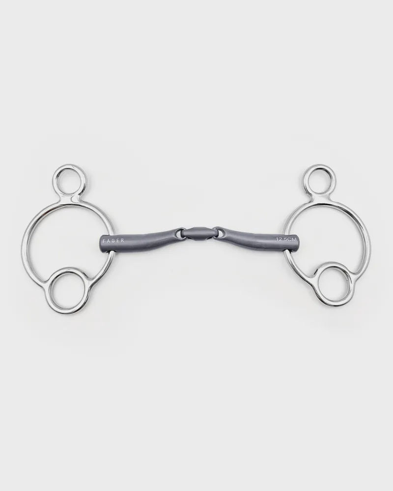Fager Maria Titanium 2,5 rings - 14mm 3ring, Beval, Kimblewick, RNF, Butterfly,... - Maddelin Equestrian Fager