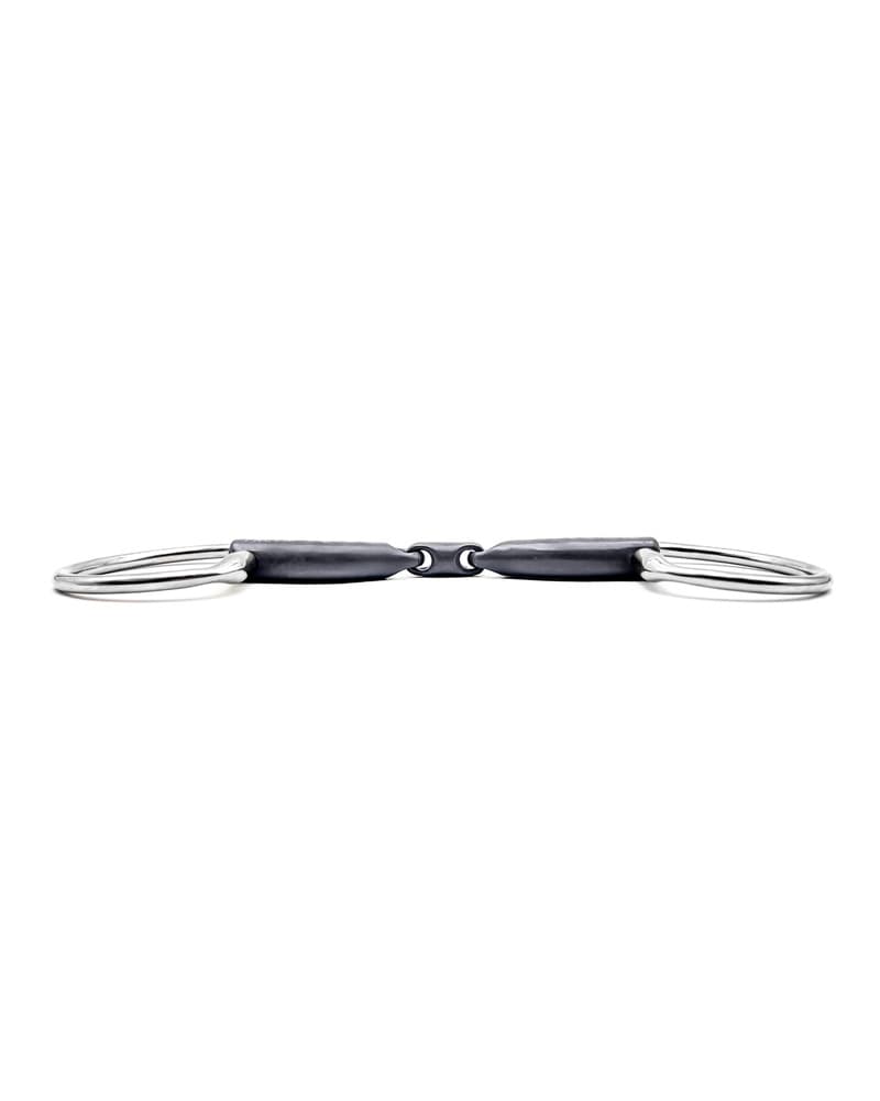 Fager Maria Titanium Dubbel Gebroken Fixed Rings Bus, D, Eggbutt,... - Maddelin Equestrian Fager