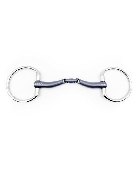 Fager Maria Titanium Dubbel Gebroken Fixed Rings Bus, D, Eggbutt,... - Maddelin Equestrian Fager