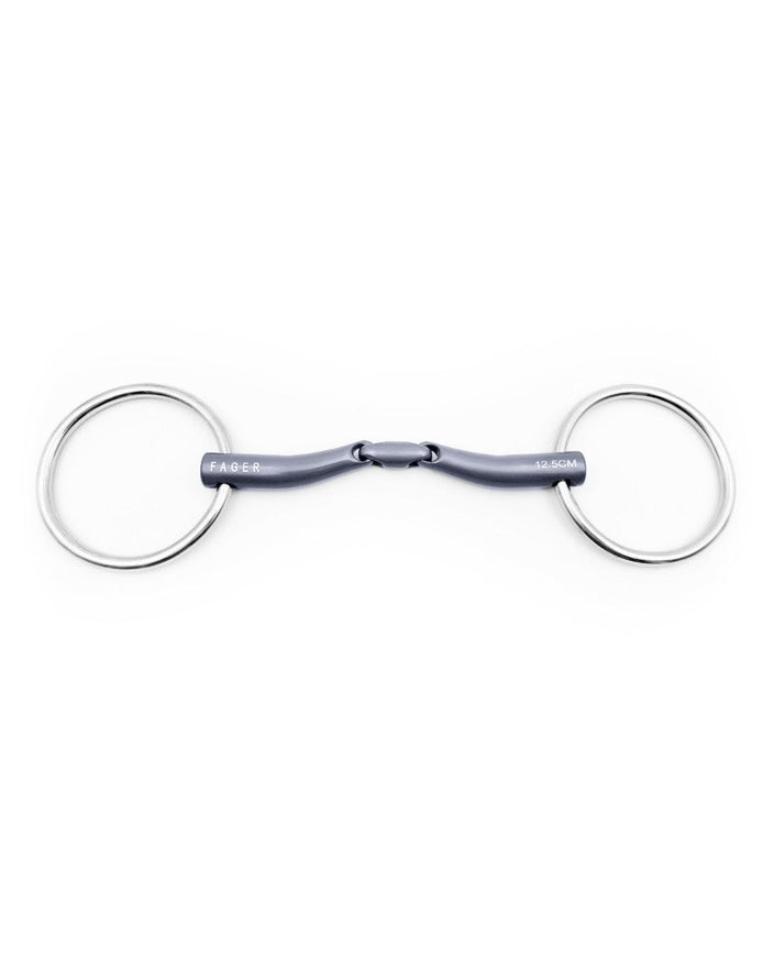 Fager Maria Titanium Dubbel Gebroken Losse ringen Watertrens - Maddelin Equestrian Fager