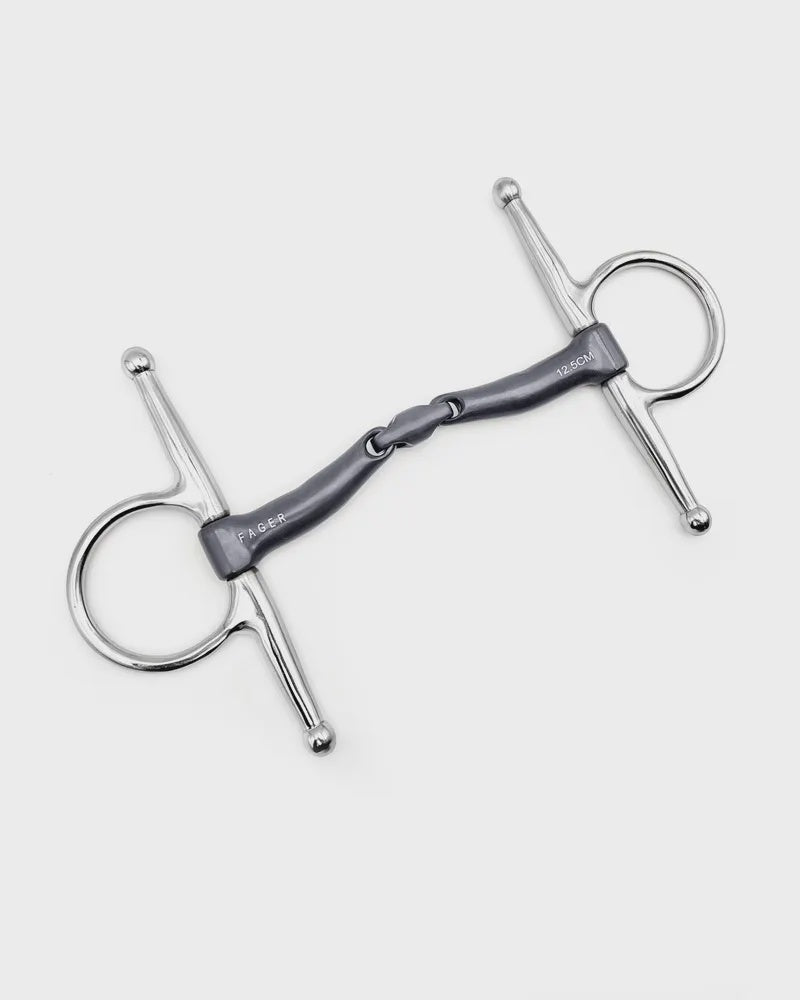 Fager Maria Titanium Kneveltrens - 14mm Bus, D, Eggbutt,... - Maddelin Equestrian Fager