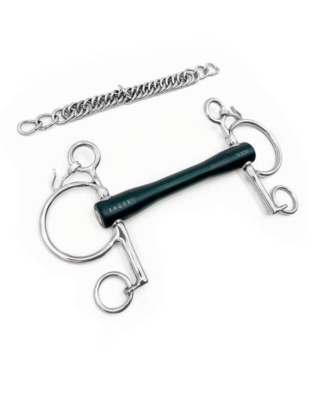 Fager Nicole Hard Rubber bit Baby pelham Pelham - Maddelin Equestrian Fager