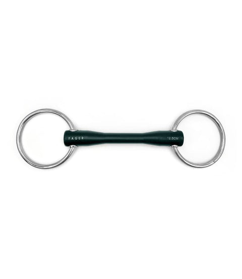Fager Nicole Hard Rubber bit Watertrens Watertrens - Maddelin Equestrian Fager