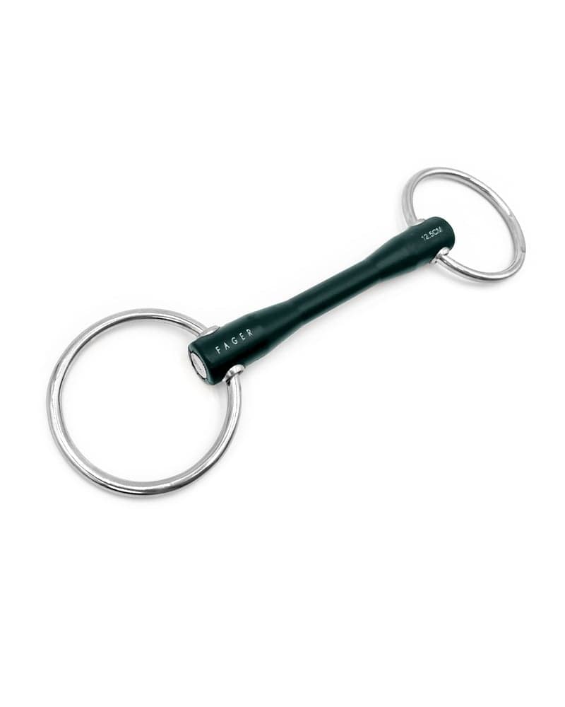 Fager Nicole Hard Rubber bit Watertrens Watertrens - Maddelin Equestrian Fager