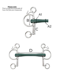 Fager Nicole Soft Rubber bit Baby pelham Pelham - Maddelin Equestrian Fager