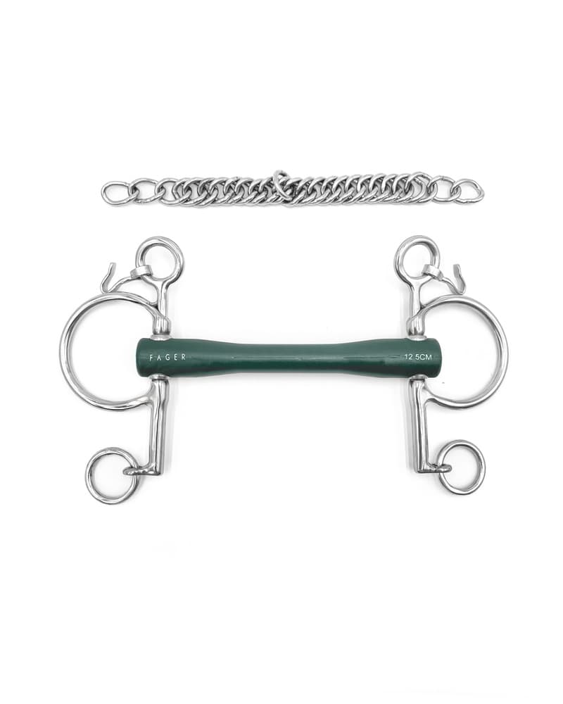 Fager Nicole Soft Rubber bit Baby pelham Pelham - Maddelin Equestrian Fager