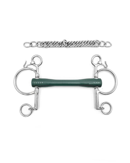 Fager Nicole Soft Rubber bit Baby pelham Pelham - Maddelin Equestrian Fager