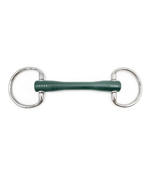Fager Nicole Soft Rubber bit Fixed Rings Bus, D, Eggbutt,... - Maddelin Equestrian Fager