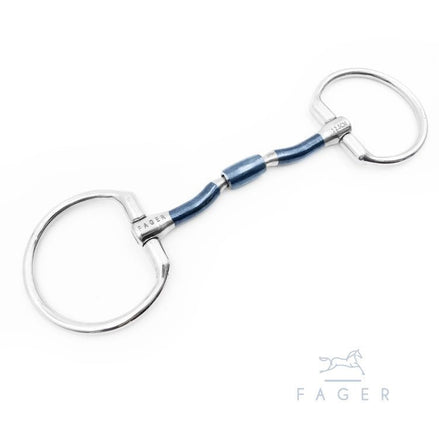 Fager Nils Sweet iron Barrel Fixed Ring Bus, D, Eggbutt,... - Maddelin Equestrian Fager