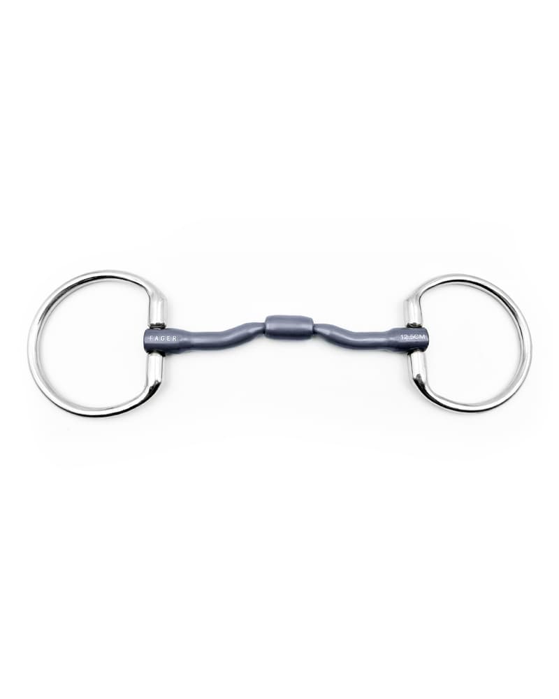 Fager Nina Titanium Fixed Rings Bus, D, Eggbutt,... - Maddelin Equestrian Fager