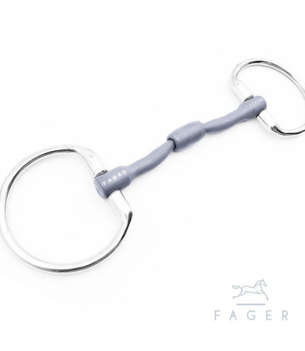 Fager Nina Titanium Fixed Rings Bus, D, Eggbutt,... - Maddelin Equestrian Fager