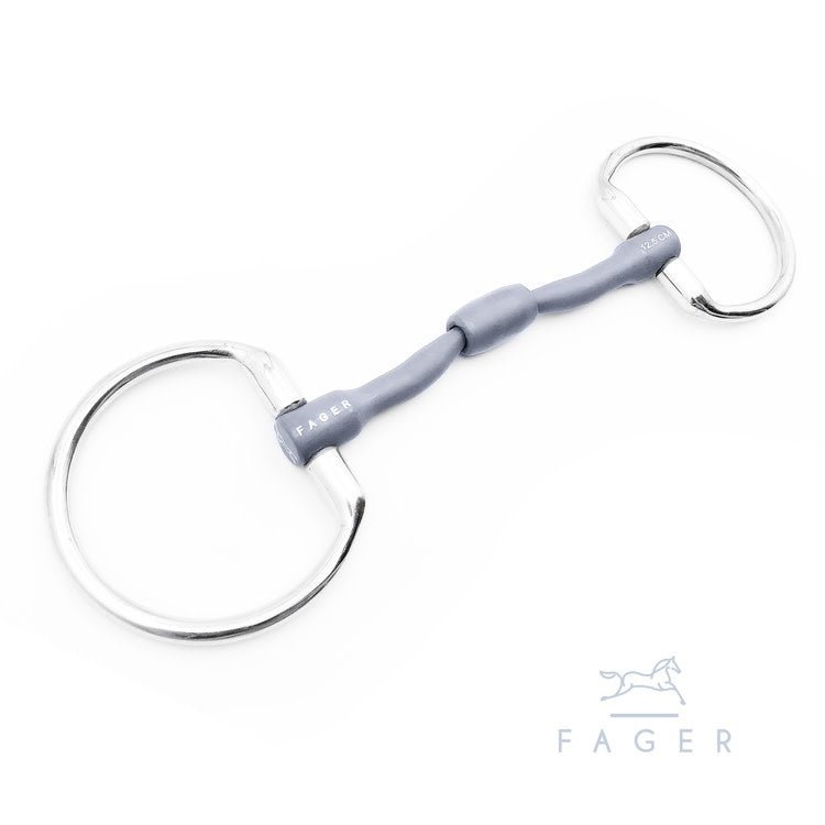 Fager Nina Titanium Fixed Rings Bus, D, Eggbutt,... - Maddelin Equestrian Fager