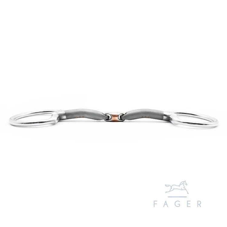 Fager Oliver Sweet iron Onderlegtrens Fixed rings Onderlegtrens - Maddelin Equestrian Fager