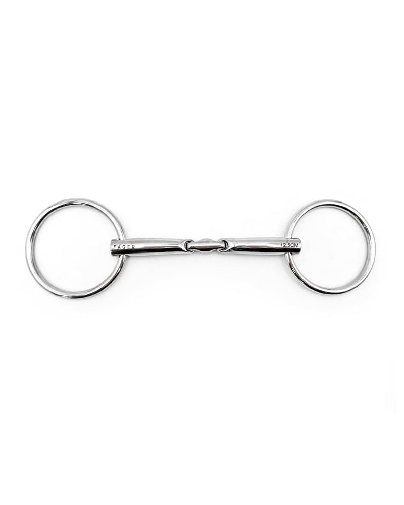 Fager Rune Watertrens – Dubbelgebroken Losse Ringen RVS Watertrens - Maddelin Equestrian Fager