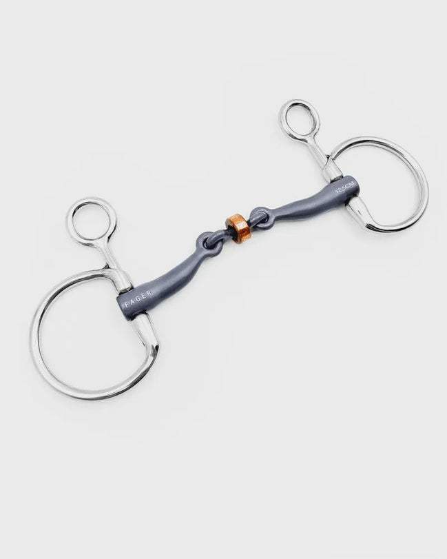 Fager Sally Titanium Baucher 12.5cm 14mm Ophaal, Curbgag,... - Maddelin Equestrian Fager