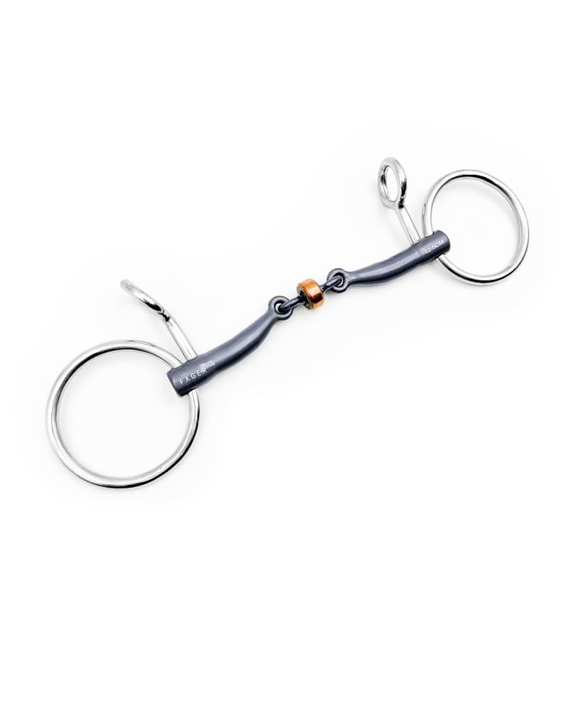 Fager Sally Titanium Loose Baucher 3ring, Beval, Kimblewick, RNF, Butterfly,... - Maddelin Equestrian Fager