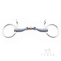 Fager Sally Titanium Loose Baucher 3ring, Beval, Kimblewick, RNF, Butterfly,... - Maddelin Equestrian Fager