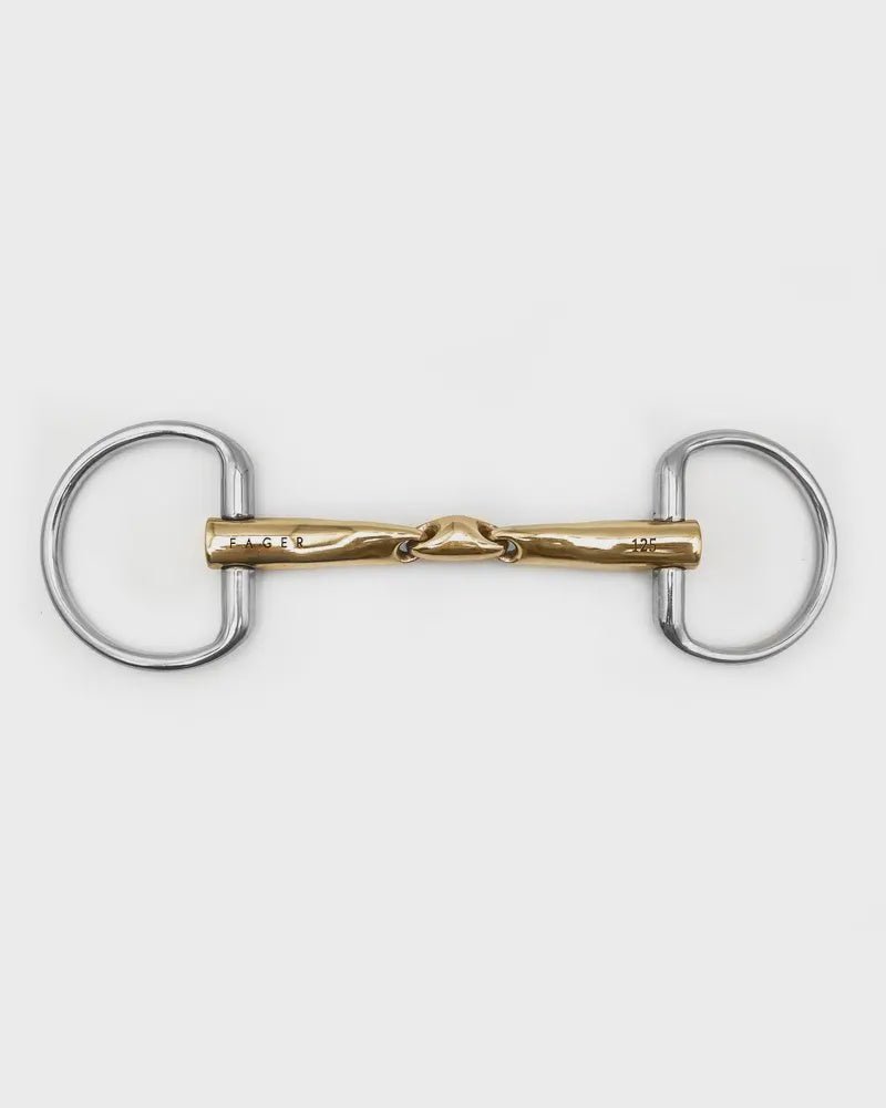 Fager Testbit Axel Sweet Gold Fixed Rings 16mm 12.5cm Test - Maddelin Equestrian Fager