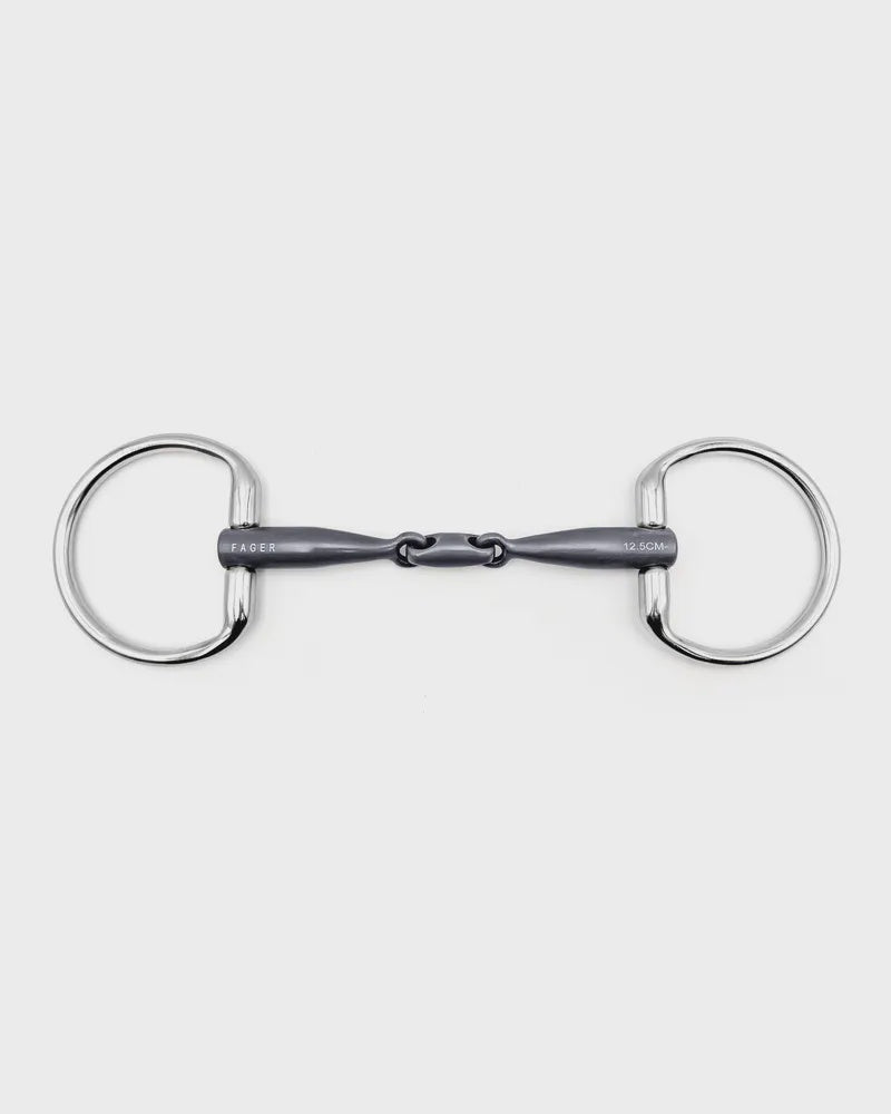 Fager Thilde Titanium Fixed rings Bit Bus, D, Eggbutt,... - Maddelin Equestrian Fager