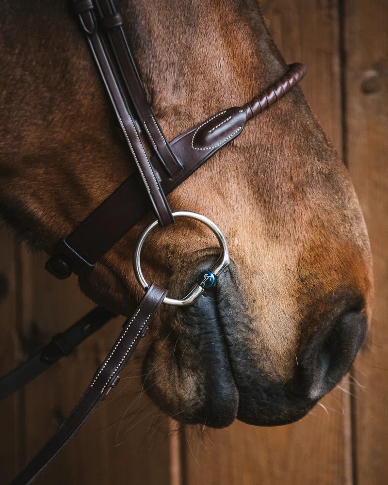 Fager Titanium Roller Eggbutts bit - BIANCA Bus, D, Eggbutt,... - Maddelin Equestrian Fager