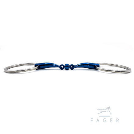 Fager Titanium Roller Losse ringen bit - BIANCA - 14mm Watertrens - Maddelin Equestrian Fager
