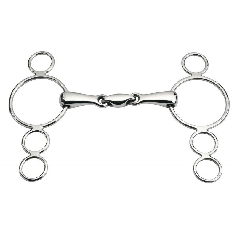 Feeling Anatomic Pessoa 4 ringen 18mm 13,5 cm 3ring, Beval, Kimblewick, RNF, Butterfly,... - Maddelin Equestrian Feeling