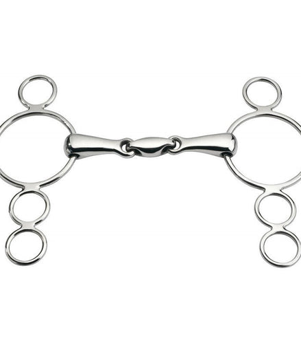 Feeling Anatomic Pessoa 4 ringen 18mm 13,5 cm 3ring, Beval, Kimblewick, RNF, Butterfly,... - Maddelin Equestrian Feeling