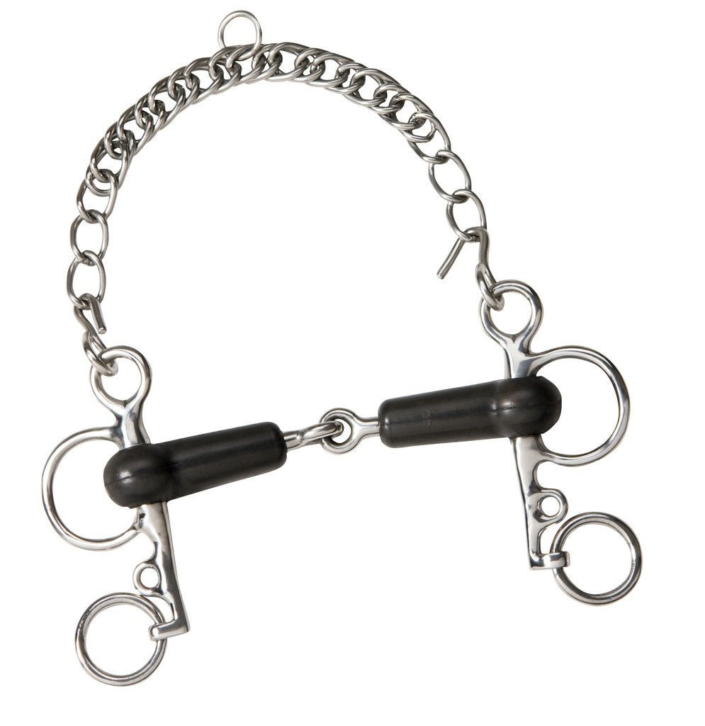 Feeling Baby Pelham Rubber Enkel Gebroken Pelham - Maddelin Equestrian Feeling