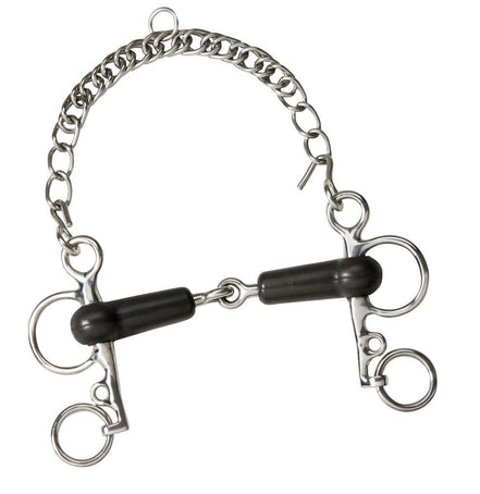 Feeling Baby Pelham Rubber Enkel Gebroken Pelham - Maddelin Equestrian Feeling