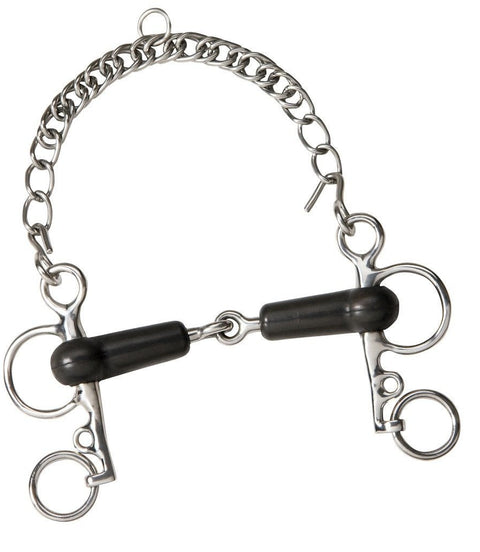 Feeling Baby Pelham Rubber Enkel Gebroken Pelham - Maddelin Equestrian Feeling