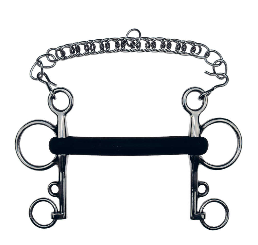 FEELING Rubber Pelhambit Ongebroken Flexibel Mondstuk Pelham - Maddelin Equestrian Feeling
